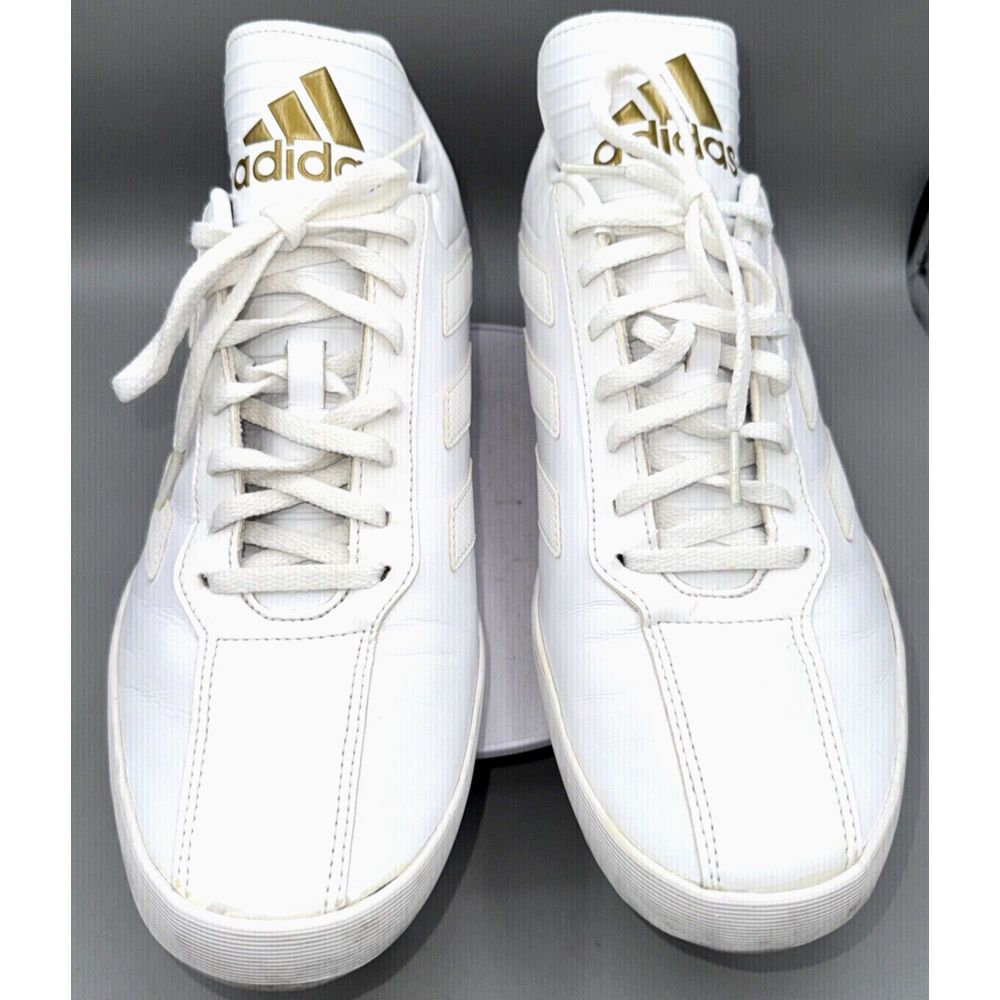Adidas Copa Super Men 12 White Gold Leather Classic Traction Soccer Futbol - Picture 1 of 13